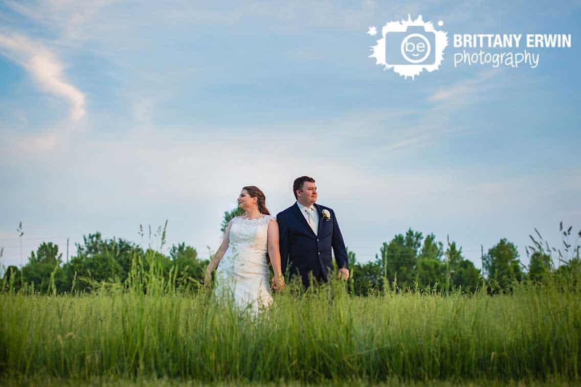 Indiana-wedding-photographer-sunset-skyline-couple-in-tall-grass-field